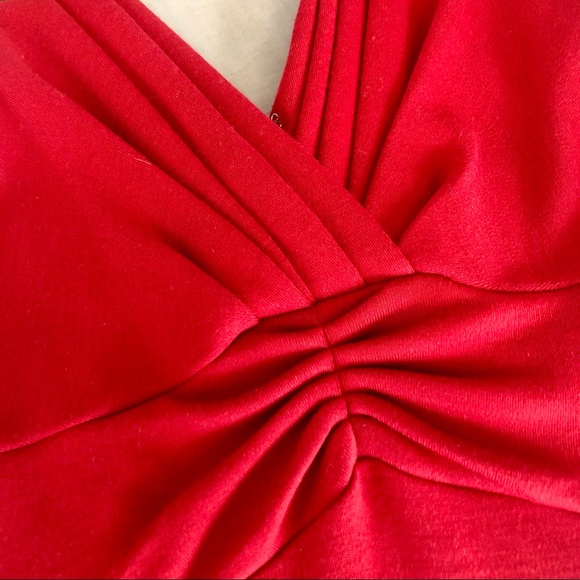 [Banana Republic] Timeless Red Ruched Sheath Dress - Picture 5 of 14